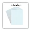 Universal Glue Top Pads, 4 sq/in Quadrille Rule, 8.5 X 11, White, 50 Sheet, PK12 UNV20631